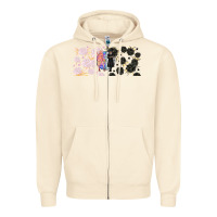 Sandshell gothic girl and colorful girl best friends with Zipper Hoodie - TumblerDesignByShophia