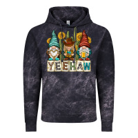 Cloud Black yeehaw with gnomies Vintage Hoodie - NancyCooperArtShop