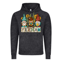 Vintage Black yeehaw with gnomies Vintage Hoodie - NancyCooperArtShop