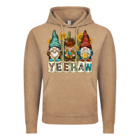 Vintage Coffee yeehaw with gnomies Vintage Hoodie - NancyCooperArtShop