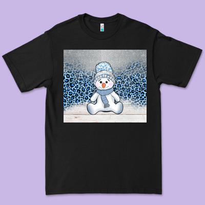 Winter Snowman Premium Tee Designed By Adodesignshop