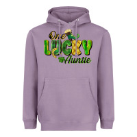 Lavender One Lucky Auntie St. Patrick's Day Heavyweight Hoodie - CowGirlArtShop
