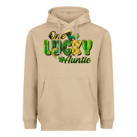 Mushroom One Lucky Auntie St. Patrick's Day Heavyweight Hoodie - CowGirlArtShop