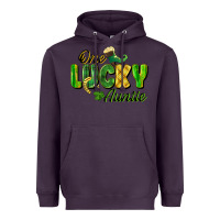 Plum One Lucky Auntie St. Patrick's Day Heavyweight Hoodie - CowGirlArtShop