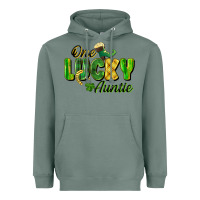 Sage One Lucky Auntie St. Patrick's Day Heavyweight Hoodie - CowGirlArtShop
