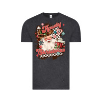Vintage Black western howdy christmas Vintage Tee - MaliasSmallBusiness