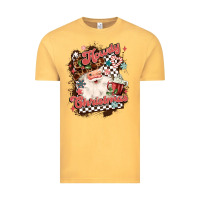 Vintage Mustard western howdy christmas Vintage Tee - MaliasSmallBusiness
