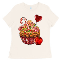 Bone Christmas candy cupcake Ladies Tee - AdoDesignShop