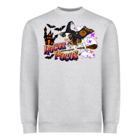Heather Grey Hocus Pocus Holstein Baby Heavyweight Sweatshirt - LillyAllenDesigns