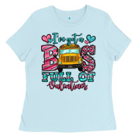 Baby Blue i've got a bus full of valentines school bus Ladies Tee - Jasminsmagicworld