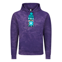 Cloud Purple winter gnome with snowflake Vintage Hoodie - NancyCooperArtShop