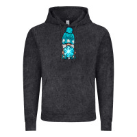 Vintage Black winter gnome with snowflake Vintage Hoodie - NancyCooperArtShop