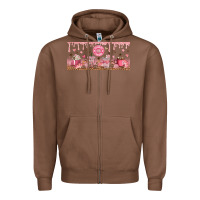 Chestnut Cafecito y Chisme Zipper Hoodie - TumblerDesignByShophia