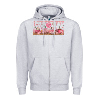 Heather Grey Cafecito y Chisme Zipper Hoodie - TumblerDesignByShophia