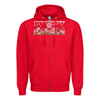 Red Cafecito y Chisme Zipper Hoodie - TumblerDesignByShophia