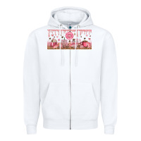 White Cafecito y Chisme Zipper Hoodie - TumblerDesignByShophia
