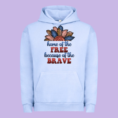 Home Of The Free Because Of The Brave Urban Hoodie Designed By Bundleandbundleshop