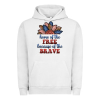 Pigment Lunar Rock home of the free because of the brave Urban Hoodie - BundleAndBundleShop