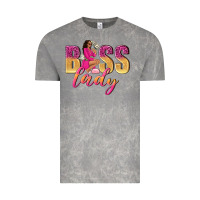 Cloud Rock boss lady afro woman Vintage Tee - NancyCooperArtShop