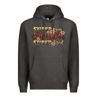 Charcoal Heather Super mom super wife super tired Premium Hoodie - CowGirlArtShop