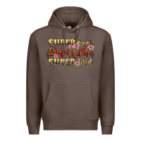 Coffee Super mom super wife super tired Premium Hoodie - CowGirlArtShop