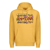 Mustard Super mom super wife super tired Premium Hoodie - CowGirlArtShop