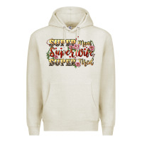 Oatmeal Heather Super mom super wife super tired Premium Hoodie - CowGirlArtShop
