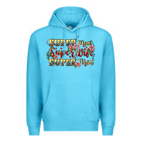 Ocean Blue Super mom super wife super tired Premium Hoodie - CowGirlArtShop