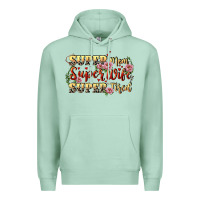 Seafoam Super mom super wife super tired Premium Hoodie - CowGirlArtShop