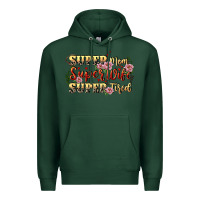Sports Green Super mom super wife super tired Premium Hoodie - CowGirlArtShop