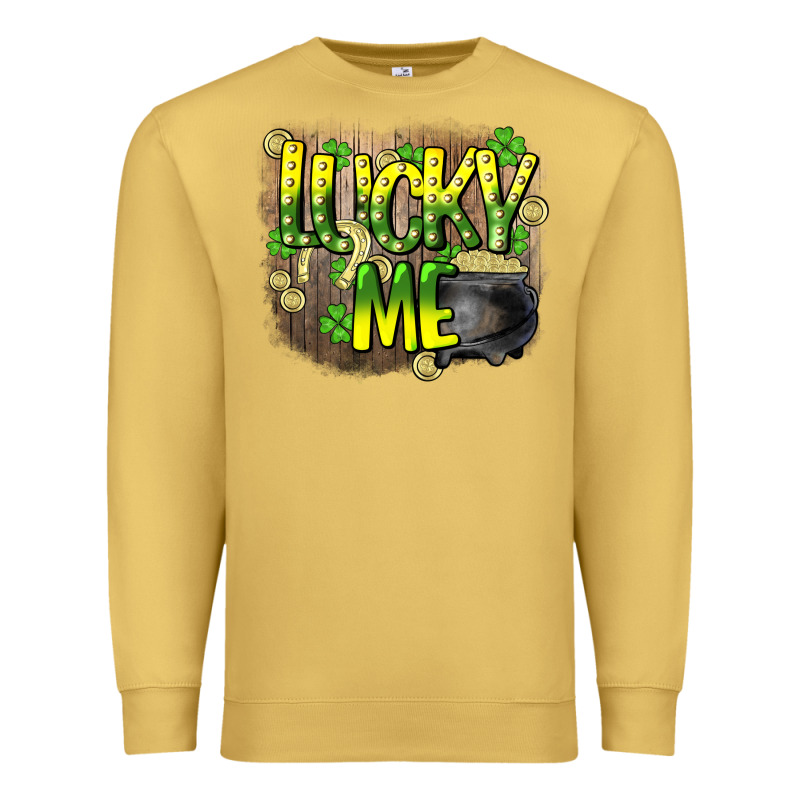 Lucky Me St. Patricks Day Premium Sweatshirt by HowdyJamesFarm | Teevron