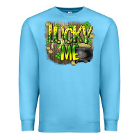 Ocean Blue lucky me st. patricks day Premium Sweatshirt - HowdyJamesFarm