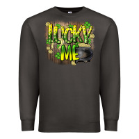 Smoke lucky me st. patricks day Premium Sweatshirt - HowdyJamesFarm