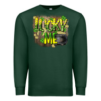 Sports Green lucky me st. patricks day Premium Sweatshirt - HowdyJamesFarm