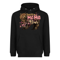 Black Mama bear mother's day Heavyweight Hoodie - HowdyJamesFarm