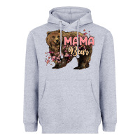 Heather Grey Mama bear mother's day Heavyweight Hoodie - HowdyJamesFarm