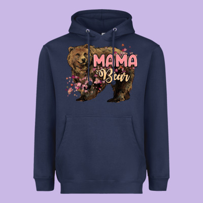 Mama Bear Mother's Day Heavyweight Hoodie Designed By Howdyjamesfarm