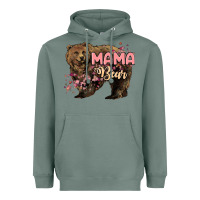 Sage Mama bear mother's day Heavyweight Hoodie - HowdyJamesFarm