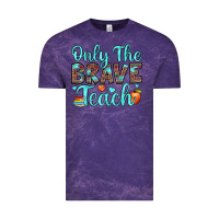 Cloud Purple only the brave teach Vintage Tee - JahusDesignShop