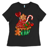 Christmas Cupcake Ladies Tee | Teevron