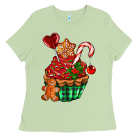 Matcha christmas cupcake Ladies Tee - AdoDesignShop