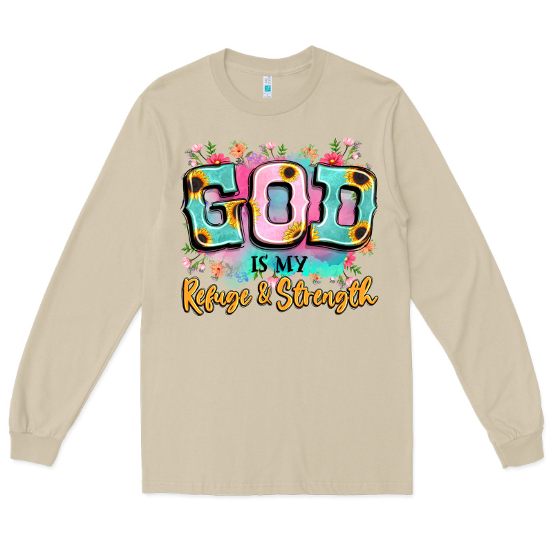 God Is My Refuge And Strength Long Sleeve Tee by LillyAllenDesigns | Teevron