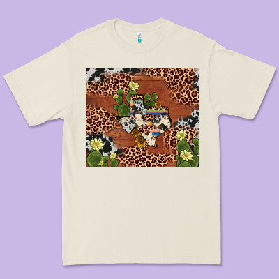 Texas Cactus Premium Tee Designed By Adodesignshop