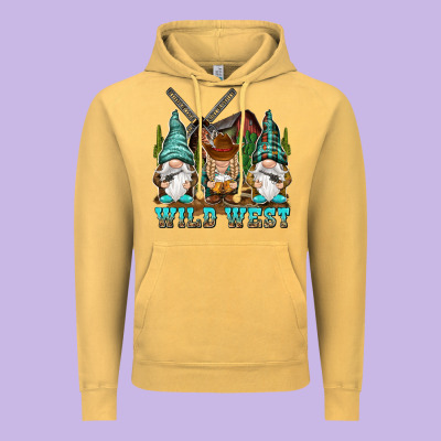 Wild West Gnomies Vintage Hoodie Designed By Nancycooperartshop