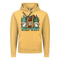 Vintage Mustard wild west gnomies Vintage Hoodie - NancyCooperArtShop