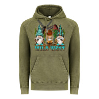 Vintage Olive wild west gnomies Vintage Hoodie - NancyCooperArtShop