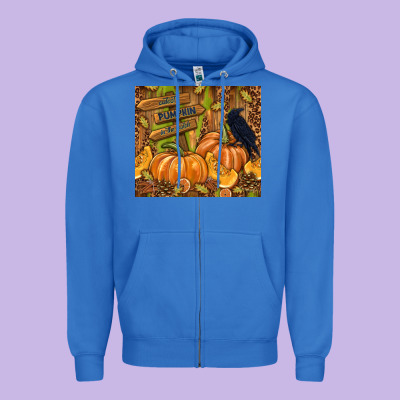 Cutest Pumpkin In The Patch Zipper Hoodie Designed By Tumblerdesignbyshophia