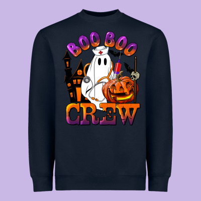 Boo Boo Crew Nurse Heavyweight Sweatshirt Designed By Lillyallendesigns