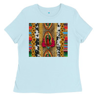 Baby Blue lady of Guadalupe Ladies Tee - Jasminsmagicworld