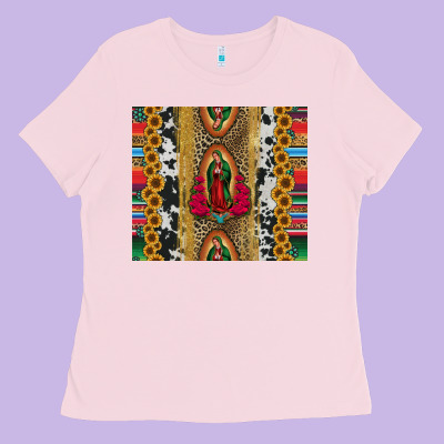 Lady Of Guadalupe Ladies Tee Designed By Jasminsmagicworld